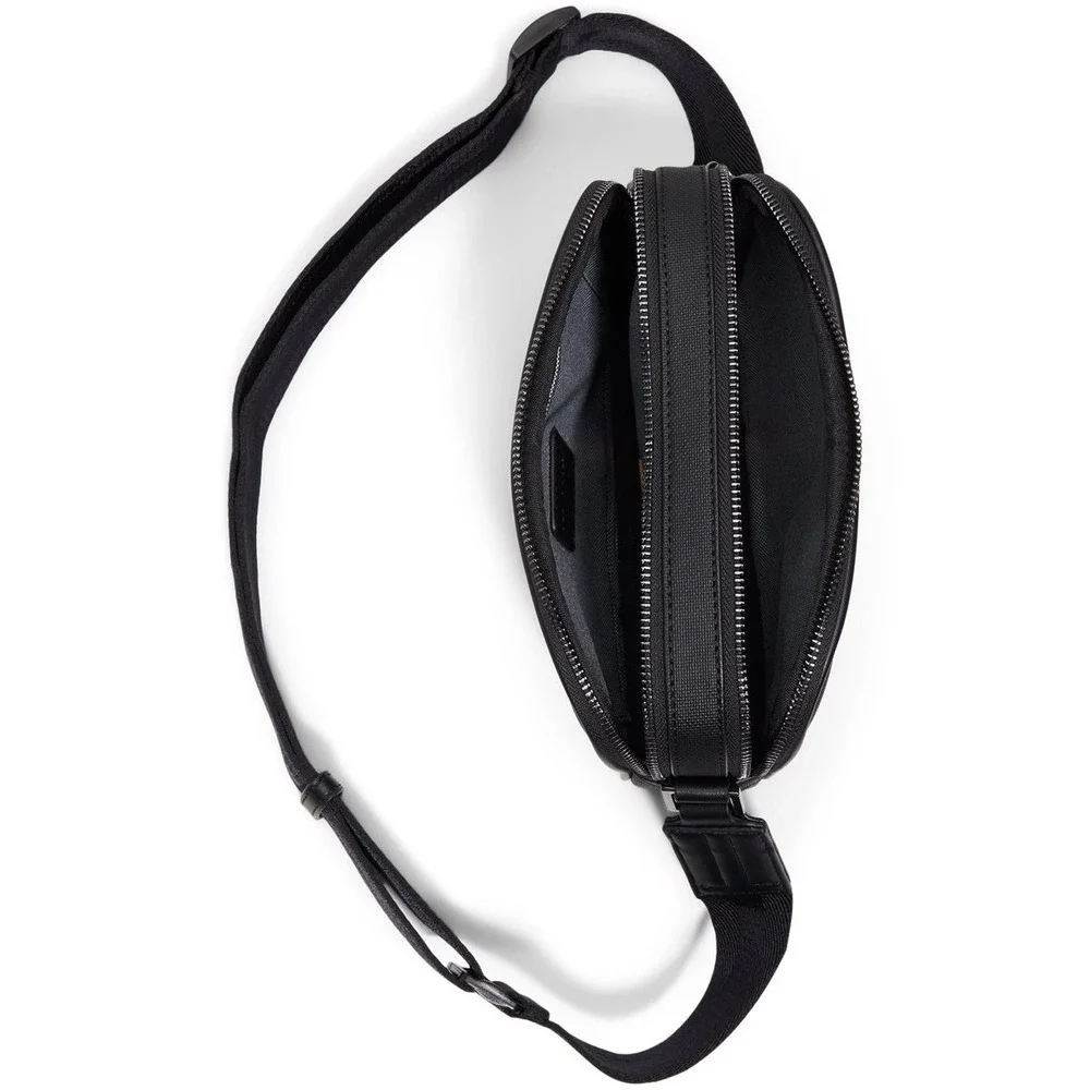 NEW Ted Baker Elgin Black Double Zip Crossbody Bag Travel Utility Minimalist